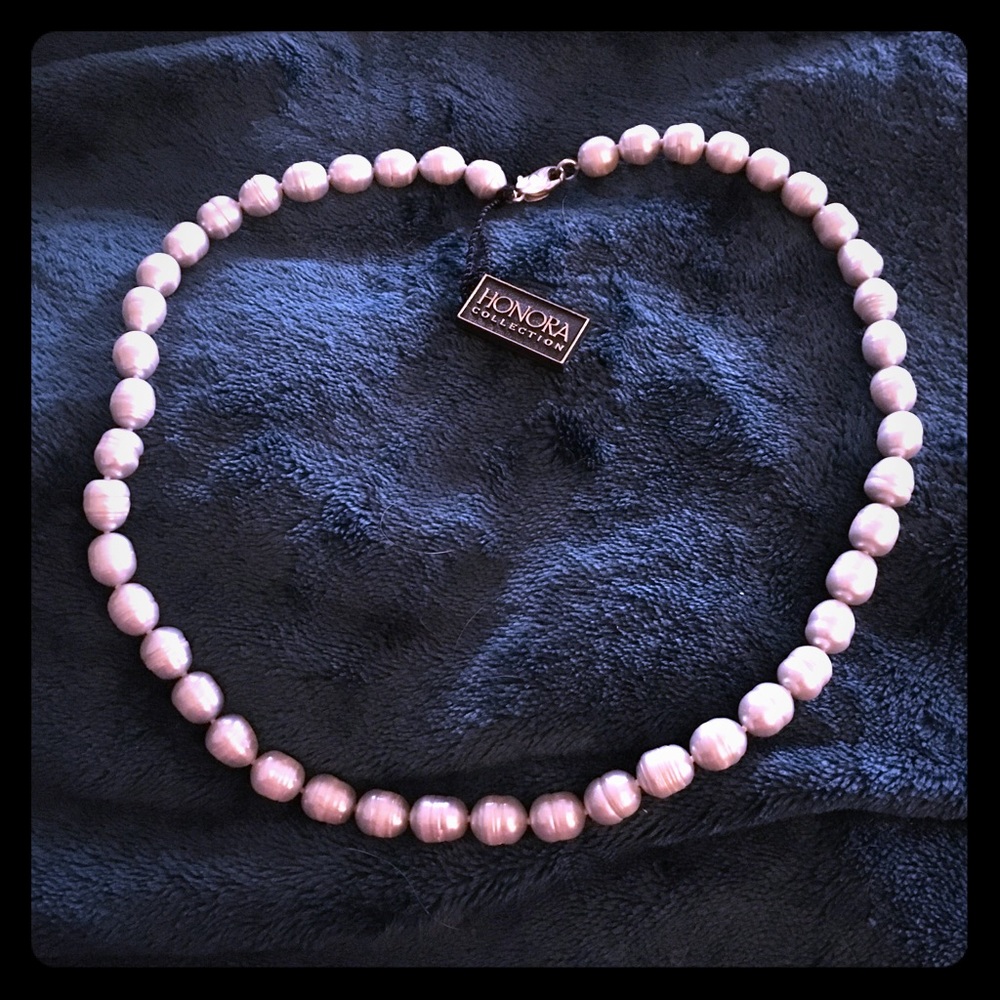 BNWT Honora silver pearl necklace